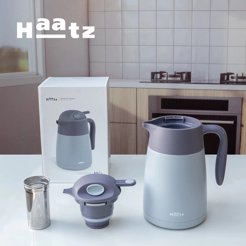 Ấm pha trà và bình ủ nhiệt Haatz kèm phin lọc inox 316 - LARVA STORE