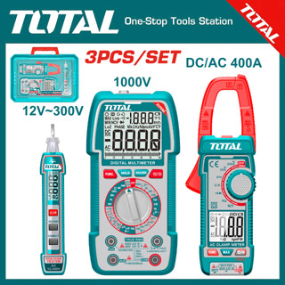  Bộ combo bút thử điện & đồng hồ vạn năng kỹ thuật số & kềm đo AC kỹ thuật số Total TOS24067 