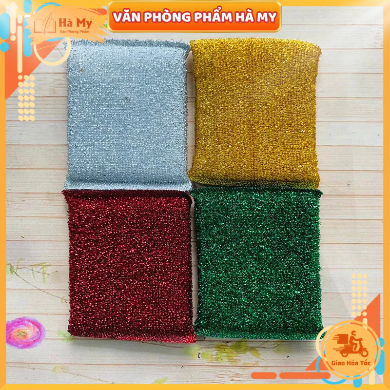 Miếng Rửa Chén Cước Xốp Kim Tuyến - Cước rửa chén, Miếng rửa bát đa năng