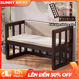  Ghế Sofa Giường Bằng Tre Thiên Nhiên Có Thể Gập Gọn Giường Ghế sofa 2 trong 1 Tiết kiệm không gian 