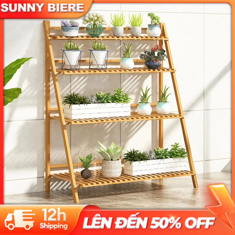 SUNNY BIERE Giá Cao Cấp,Kệ Để Chậu Hoa Cây Cảnh,Đồ Trang Trí Tre Tự Nhiên Mối Mọt | BigBuy360 - bigbuy360.vn
