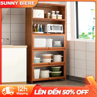  SUNNY BIERE Kệ đựng đồ nhà bếp nhiều tầng đựng đồ gia vị bát đĩa nồi cơm gia dụng 