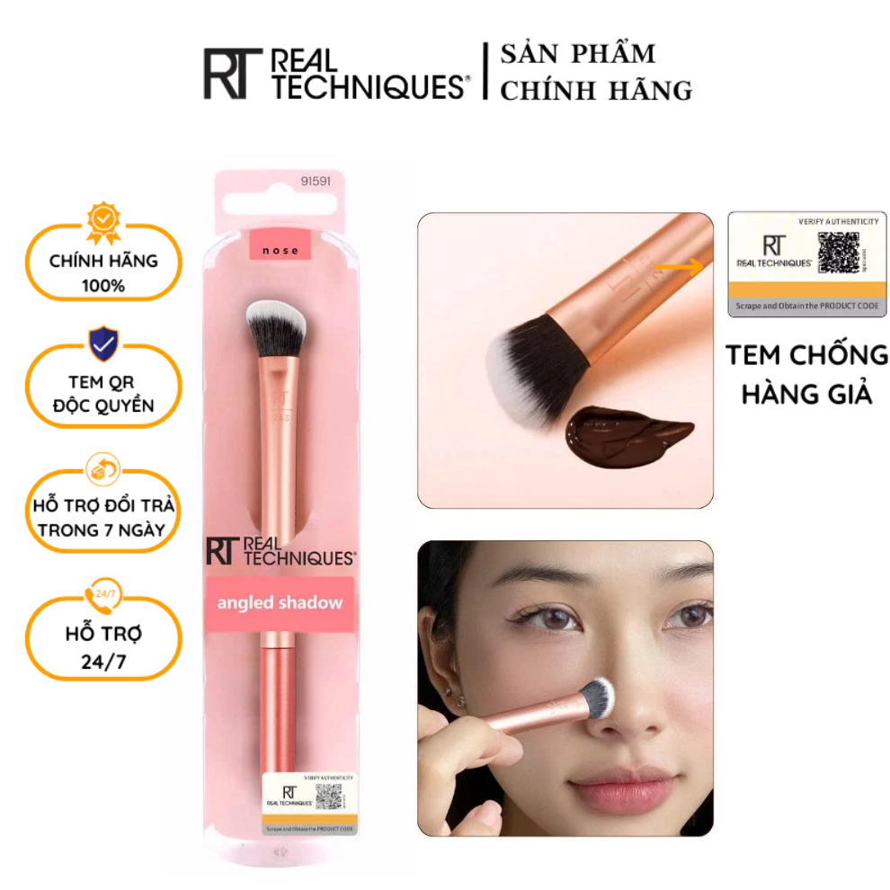 CỌ TÁN KHỐI SÓNG MŨI RT REAL TECHNIQUES