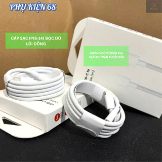 2 Cáp sạc nhanh bọc dù PD COMBO 2 DÂY SẠC cho phone 6 đến 14PRM dây sạc nhanh dài 1m 1.5m 2m