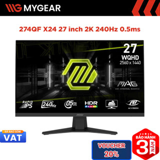  Màn hình Gaming MSI MAG 274QF X24 27 inch 2K 240Hz 0.5ms Rapid IPS 