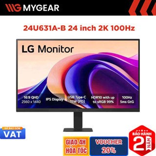  Màn hình LG 24U631A-B.ATVQ 24 inch 2K 100Hz 5ms IPS 