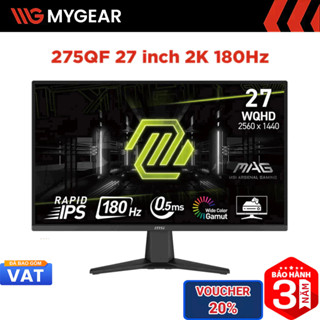  Màn hình Gaming MSI MAG 275QF 27 inch 2K 180Hz 0.5ms IPS 