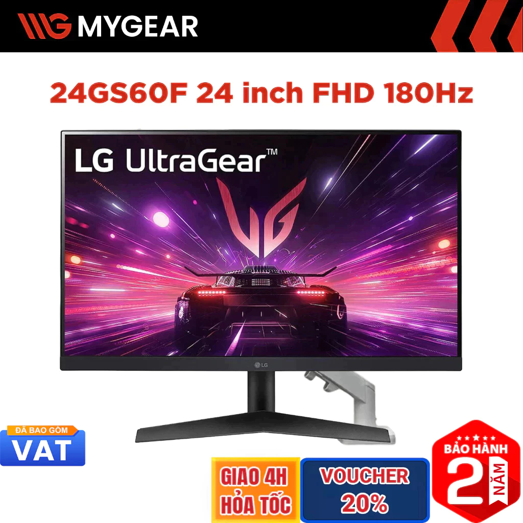 Màn hình Gaming LG UltraGear 24GS65F-B 24GS60F-B 24 inch FHD 180Hz 1ms IPS HDR10