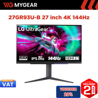  Màn hình Gaming LG UltraGear 27GR93U-B 27 inch 4K 144Hz 1ms IPS 