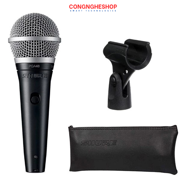 [SHURE] PGA48-LC Microphone Karaoke Cardiod Dynamic (Chưa kèm dây jack)