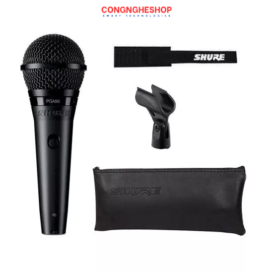 [SHURE] PGA58-LC Micro Karaoke Chuyên Nghiệp, Cardiod Dynamic