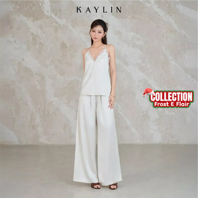 Set KAYLIN áo lụa ren 2 dây phối ren chất vải lụa phối ren phong cách quyến rũ BST Tháng 12.2025 - SET119T12
