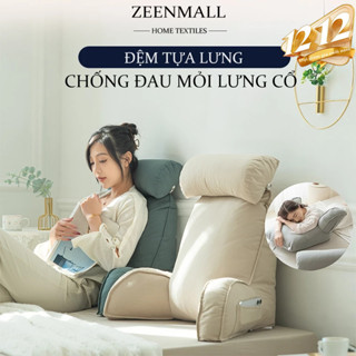  ZEEN Gối Tựa Đầu Giường Tựa Lưng Thoải Mái Dùng Cho Phòng Ngủ Ghế Sofa & Văn Phòng Đàn Hồi 