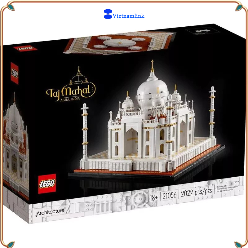 (Giá thấp nhất trực tuyến) LE GO 21056 Architecture Ngôi Đền Taj Mahal Hàng mới, chính hãng 100%