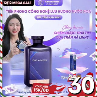  Sữa tắm gội nam King Monster hương nước hoa cao cấp 350ml 