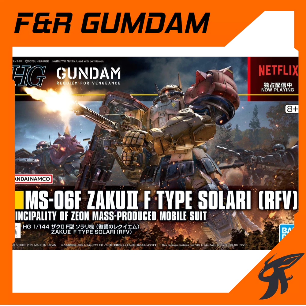 Mô hình lắp ráp HG RFV MS-06F Zaku II F Type Solari (Requiem for Vengeance)