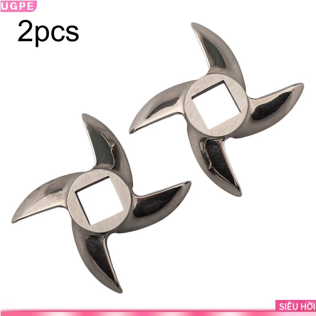 [UGPE] 2 PCS Size #12 Meat Grinder Cutter Blade for Electric or Manual Metal