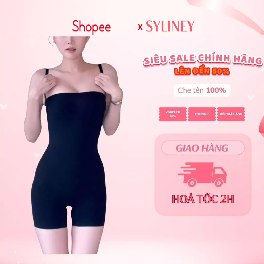 Bodysuit ShapeWear Định Hình Body Giữ Nhiệt Syliney, Siết Eo, Tôn Dáng Gom Mỡ Thừa - ALOT04