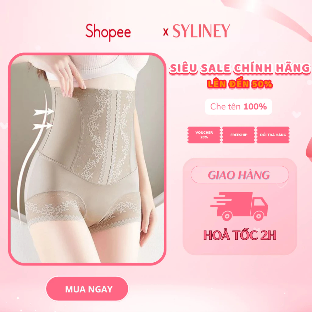 Quần Gen Bụng Lụa SYLINEY, Chất Liệu Mêm Mại, Không Cuộn, Không Hằn Viền Q22