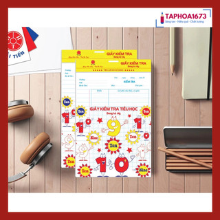 Combo 2 Tập Giấy Kiểm Tra Cấp 1 Hải Tiến 4 Ôly (Túi 15 Tờ)