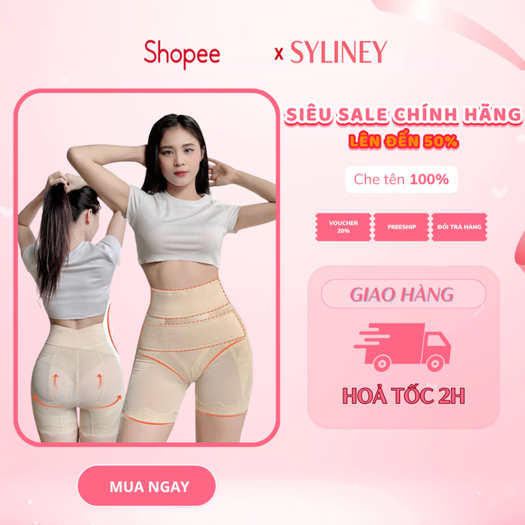 Quần gen bụng Syliney, Quần định hình nâng mông không lộ viền co dãn chống dão Q4