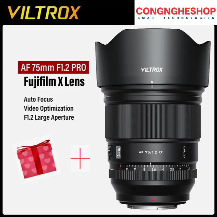 Ống Kính Viltrox AF 75mm f/1.2 XF Cho Fujifilm XF (kèm quà tặng)