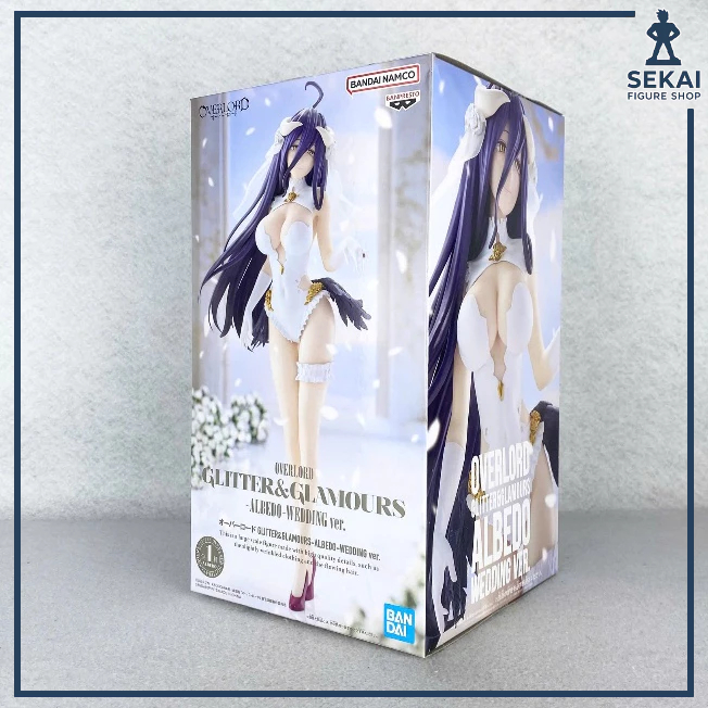 Mô Hình Chính Hãng ALBEDO WEDDING ver. - Overlord GLITTER & GLAMOURS (Bandai Spirits) Figure