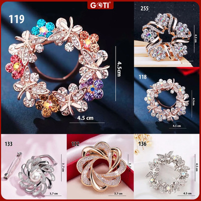 GOTI - Tag Ghim Cài Áo Váy Hình Hoa Nguyệt Quế Đẹp Thanh Lịch, Phụ Kiện Trang Trí Dành Cho Nữ Cao Cấp ( Nhiều Mẫu)