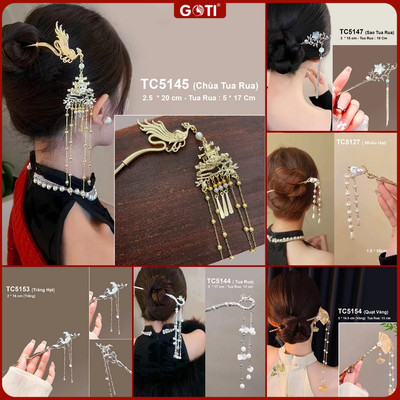 GOTI Trâm Cài Tóc Dành Cho Nữ Phù Hợp Cosplay Cổ Trang Sang Trọng TC5145