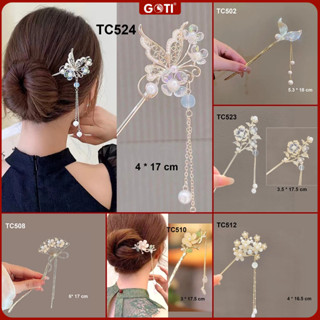 GOTI - Trâm Cài Tóc Phong Cách Cổ Điển, Cổ Trang, Hiện Đại Phụ Kiện Trang Trí Dành Cho Nữ TC509