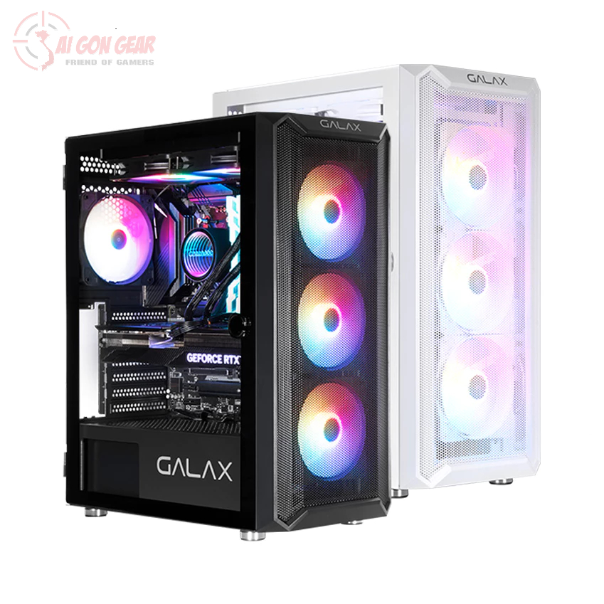 Case Galax Gaming Case Revolution-07 (Black-White)