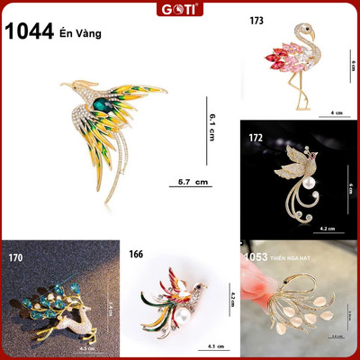 GOTI - Phụ Kiện Thời Trang Nữ - Ghim Cài Tóc Hình Én Vàng Sang Trọng 1044