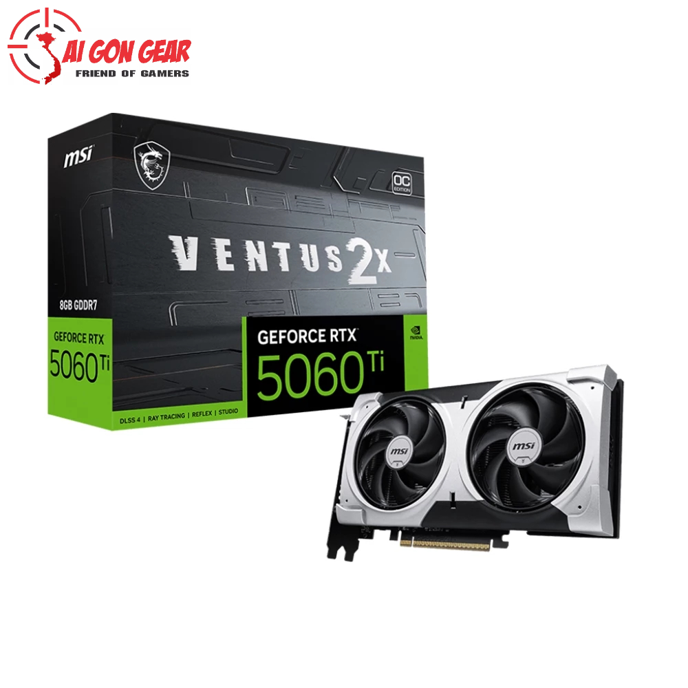 VGA MSI RTX 5060 Ti 8GB VENTUS 2X OC PLUS GDDR7