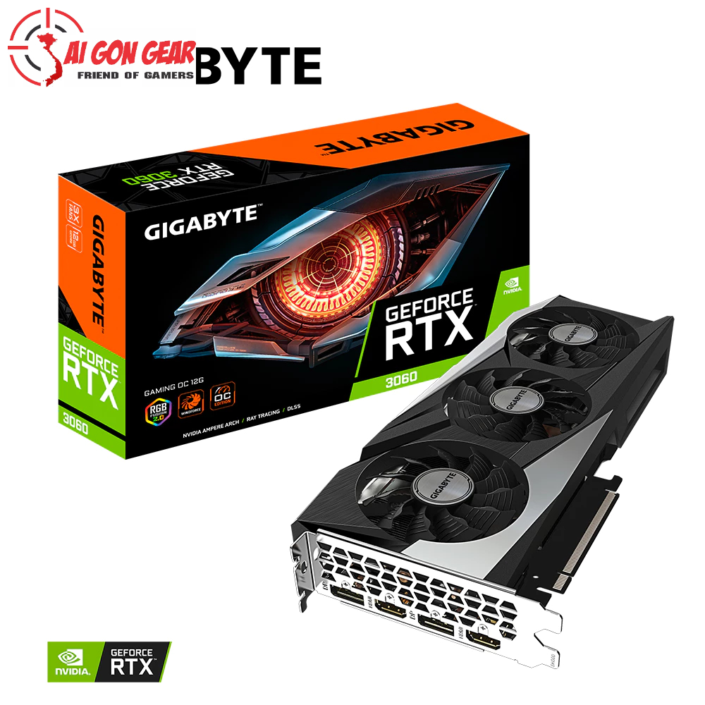 VGA Gigabyte RTX3060 Gaming OC 12G (GV-N3060GAMINGOC-12GD)