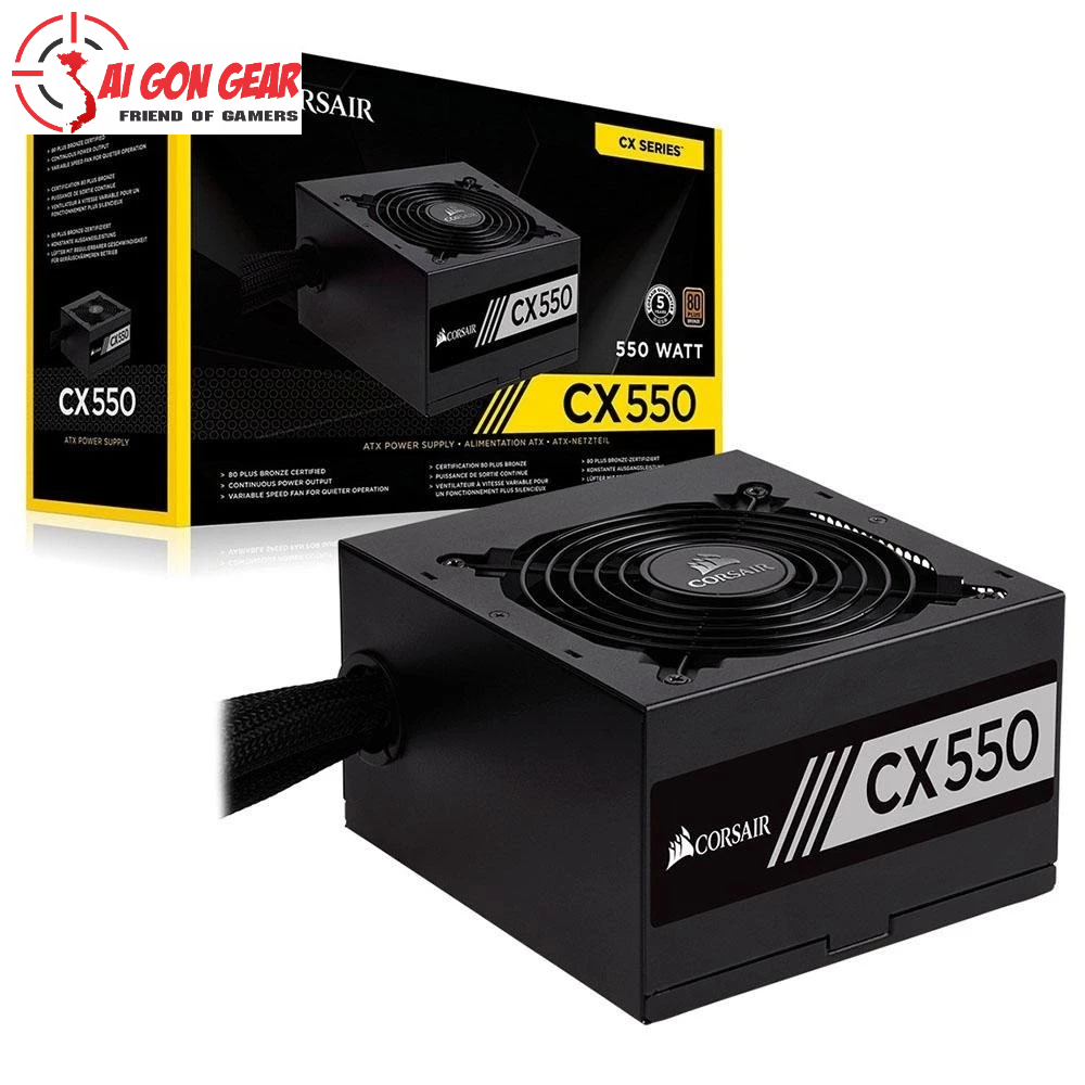 Nguồn Corsair CX550 - 80 Plus Bronze