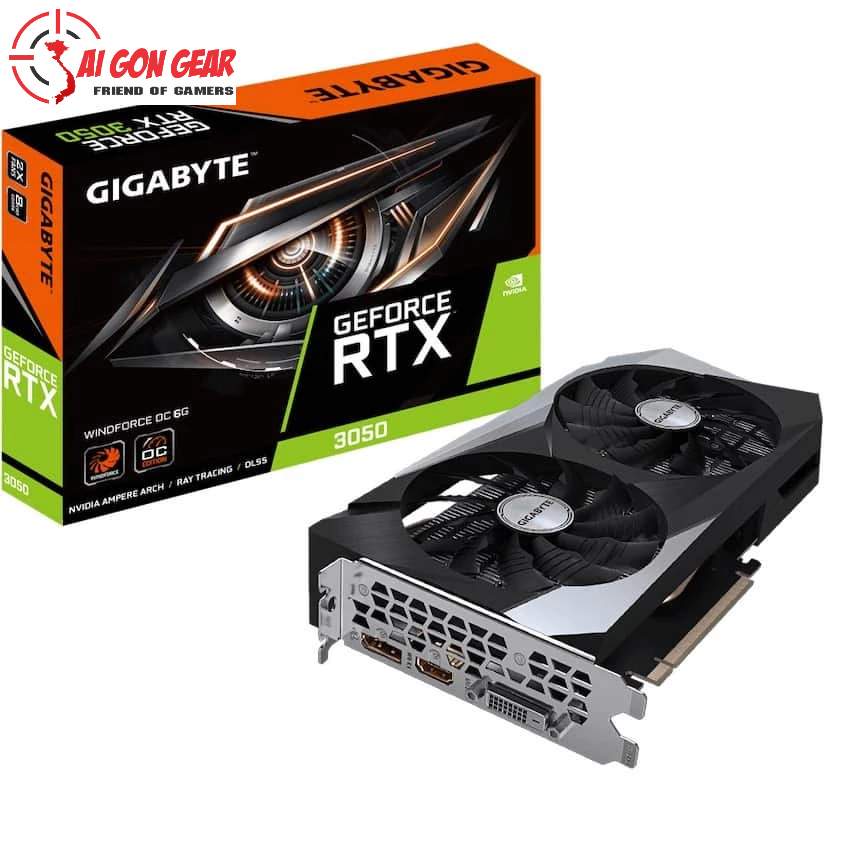 VGA Gigabyte RTX 3050 Windforce OC 6GB (GV-N3050WF2OC-6GD)
