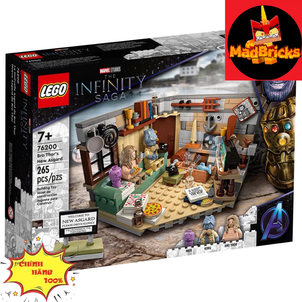 (HÀNG CÓ SẴN ) Đồ Chơi Lắp Ráp BRO THOR NEW ASGARD 76200