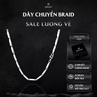  Dây chuyền nam nữ Mercury Braid - Trang sức Phụ kiện thời trang Unisex - Thiết kế Basic cá tính 