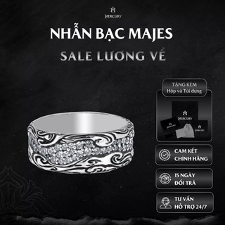  Nhẫn Bạc nam 925 Mercury Majes - Trang sức Bạc 925 đúc nguyên khối - Thiết kế độc quyền bởi Mercury 