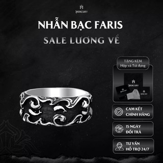  Nhẫn Bạc nam 925 Mercury Faris - Trang sức Bạc 925 đúc nguyên khối - Thiết kế độc quyền bởi Mercury 