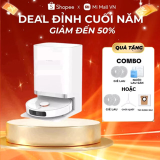  Robot Hút Bụi Lau Nhà Xiaomi Robot Vacuum X20+ | Lực Hút Mạnh 6000Pa | Tự Động Giặt Giẻ - Bảo Hành 12 Tháng 