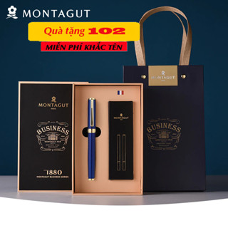 Quà Tặng Bút ký KHẮC TÊN cao cấp MONTAGUT hộp FULLBOX có tặng túi và THIỆP quà tặng cô giáo 20-11 sinh nhật bạn bè 