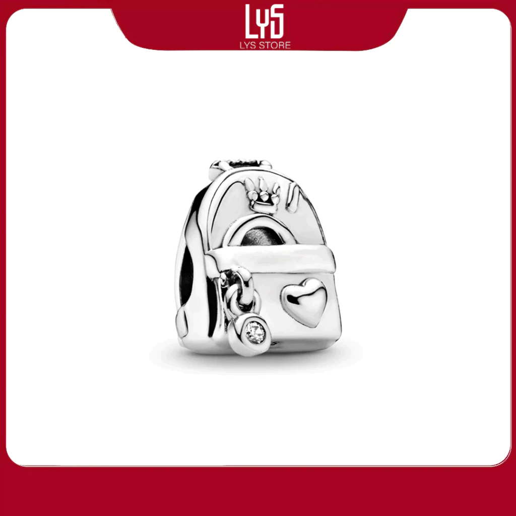 Charm bạc Lys S925 hình balo  BACKPACK CHARM 1468