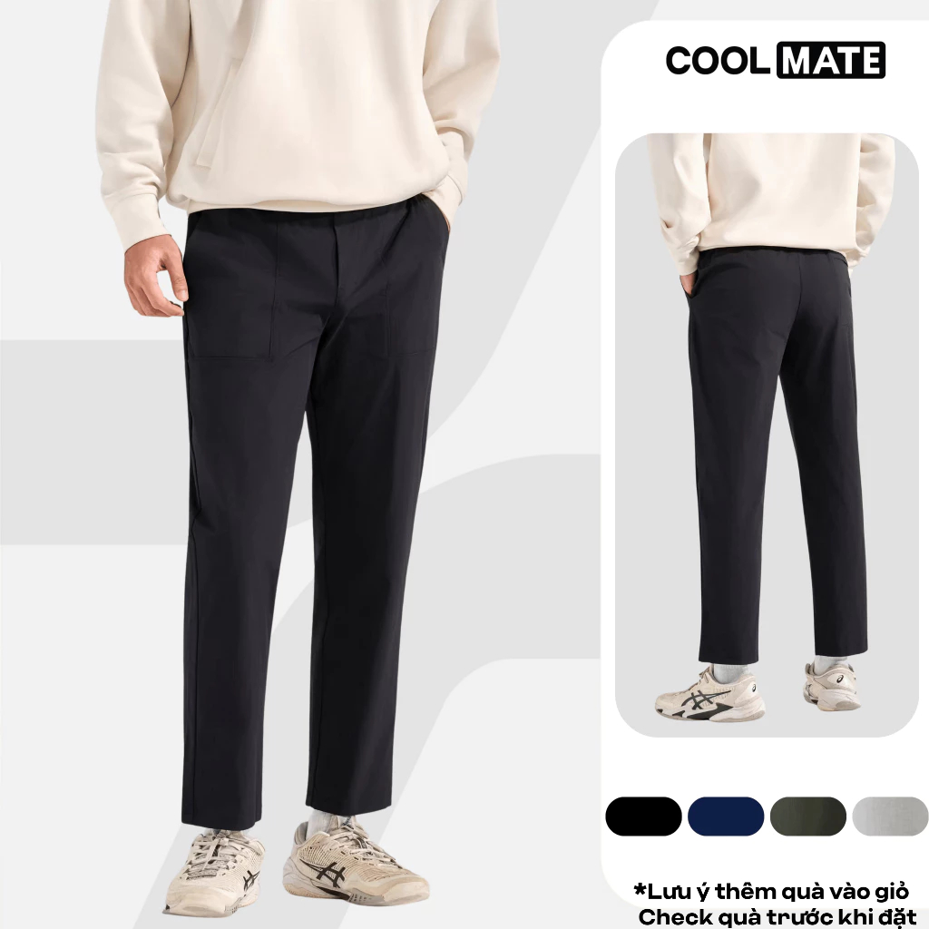   SALE TẾT Quần dài nam ECC Ripstop Pants trượt nước chống bám bụi quần mặc Tết Coolmate 