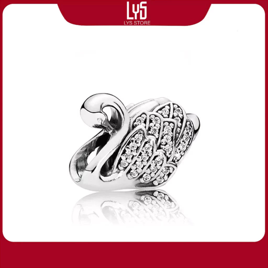 Charm bạc Majestic Swan Bạc S925 Charm 1105