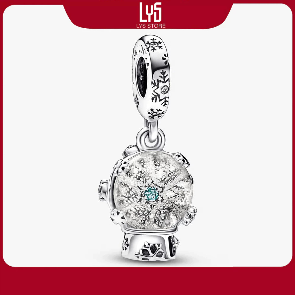 Charm Bạc S925 Moments Hình Quả Cầu Tuyết 1538