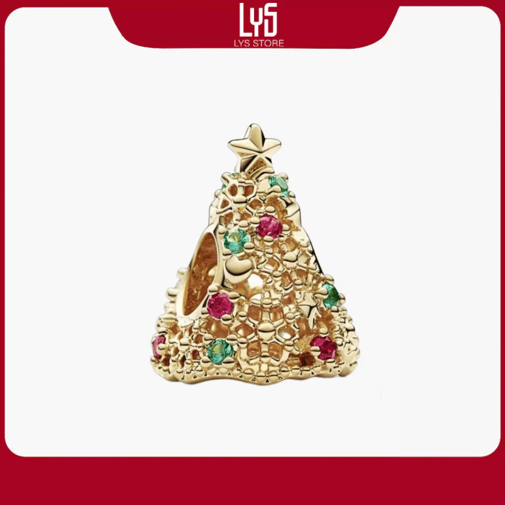 Charm Bạc S925 Cây Thông Giáng Sinh Christmas Tree 1558