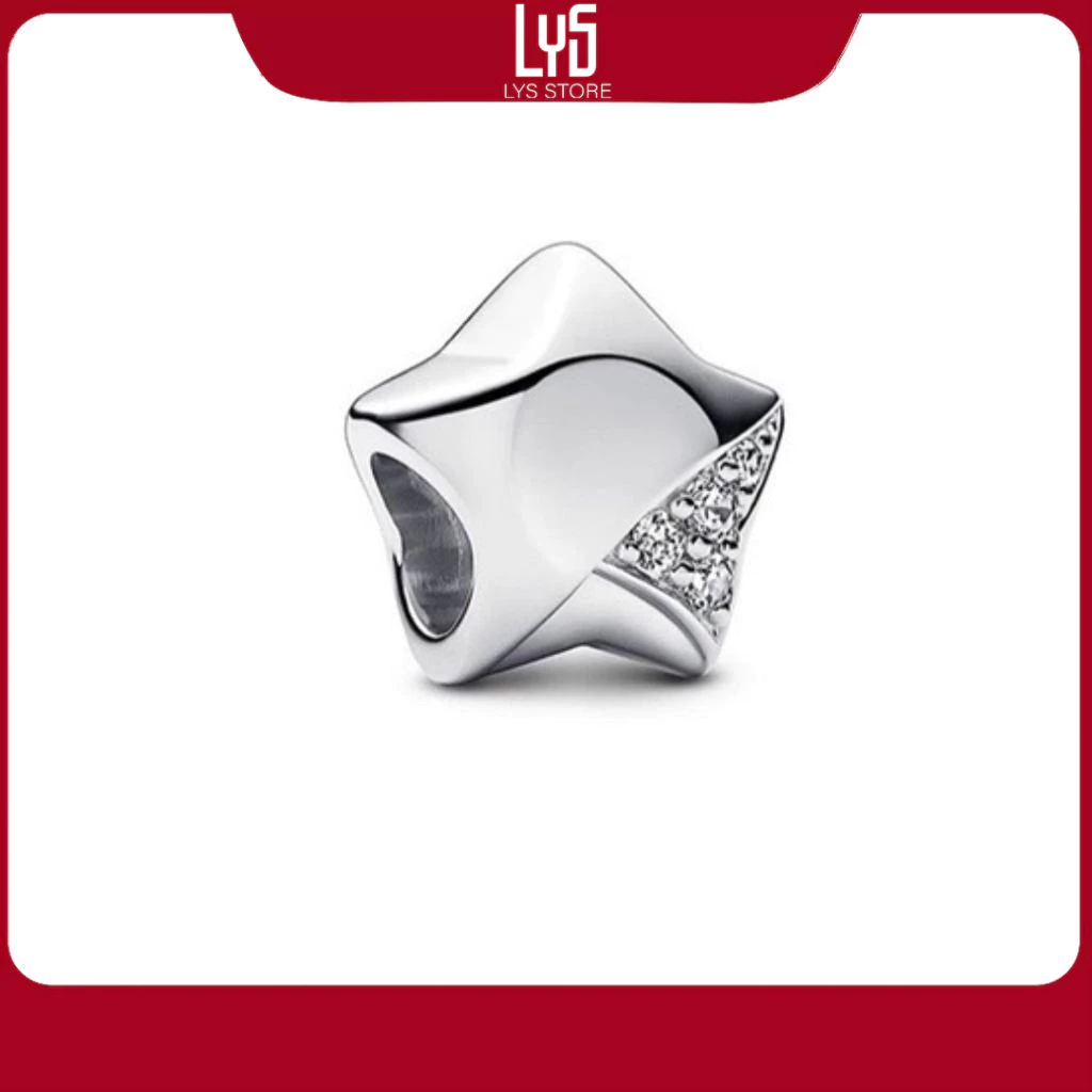 Charm Bạc Lys Star Sliver Hình Ngôi Sao 1204 - Charm Bạc S925 cao cấp