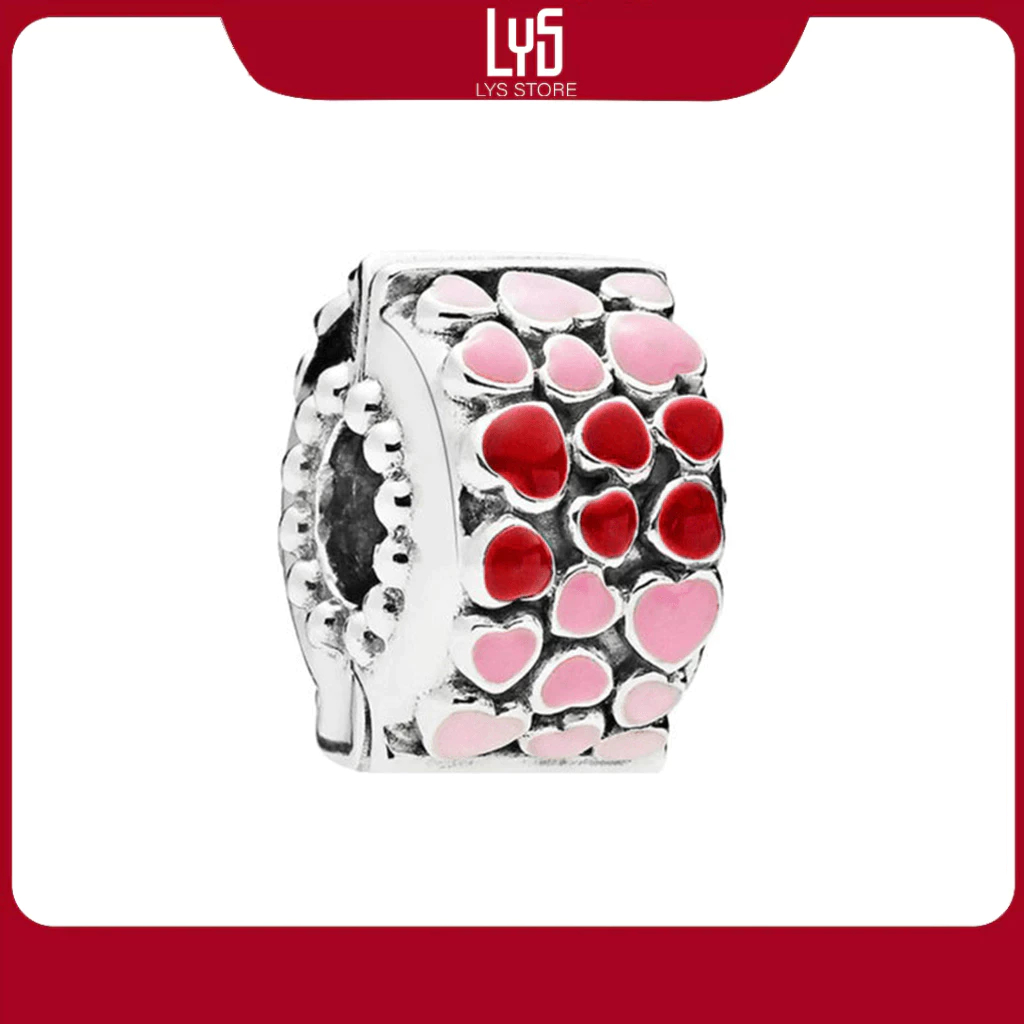 Charm bạc Lys Burst of Love Clip 1649- Charm Chuẩn Bạc S925  1649