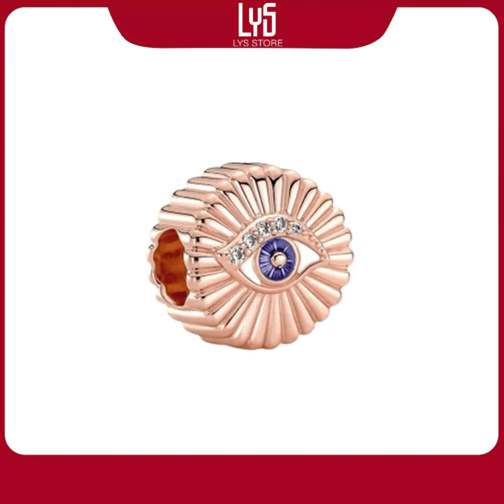 Charm bạc S925 đá mắt xanh Sparkling All-seeing Eye 1622